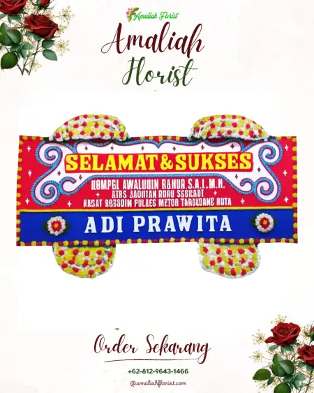 Papan Bunga Ucapan Selamat Karang Mumus